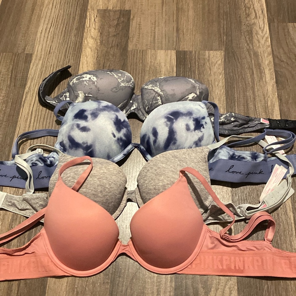 Victoria secret push up bombshell bras all basically brand new